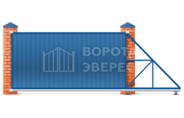 Откатные ворота 3600×2200 с приводом Came ВЭ-4756