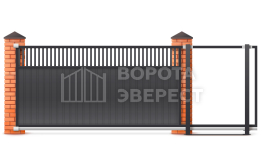 Раздвижные ворота гаражные 2200×3000 ВЭ-5102