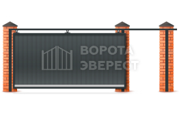 Выдвижные ворота на роликах 1750×2000 ВЭ-4941