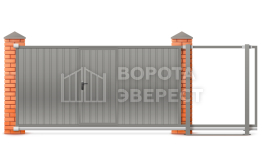 Откатные ворота 8 м 8000×3000 ВЭ-5834