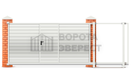 Ворота откатные сэндвич 2500×3000 ВЭ-5577