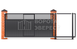 Электронные ворота во двор 4000×2500 ВЭ-4963