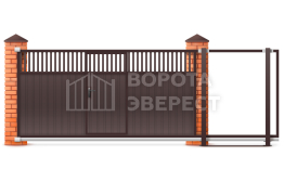 Откатные ворота 2600×1800 на пульте ВЭ-5240