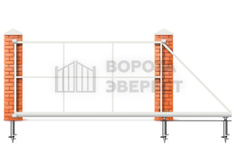 Ворота откатные 9 м 9000×1900 ВЭ-5888