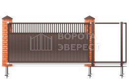 Откатные ворота 2250×2800 Дорхан ВЭ-4630