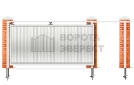 Автоматические ворота 2200×3000 для дома ВЭ-4979