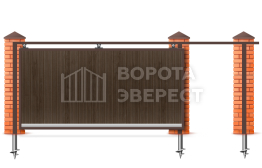 Автоматические ворота 2500×3500 с дистанционным открытием для забора ВЭ-5022