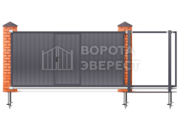 Откатные ворота 2200×3500 Херман ВЭ-4657