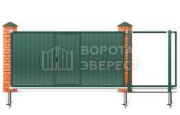 Ворота с электроприводом откатные Дорхан 3000×2000 ВЭ-4650
