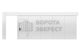 Откатные ворота промышленные 3500×5000 ВЭ-3273