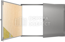 Теплые распашные ворота ВЭ-2190
