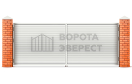 Ворота распашные утепленные из сэндвич панелей 2250×2000 ВЭ-2423