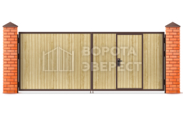 Ворота деревянные распашные 1750×2500 ВЭ-2470