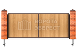 Деревянные распашные ворота 2750×2500 ВЭ-2462