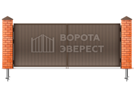 Ворота из профильной трубы 1500×2000 ВЭ-2550