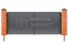Профильные распашные ворота 2250×2500 ВЭ-2518