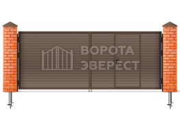 Двупольные распашные ворота 3000×2750 ВЭ-2086